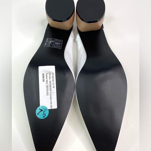 REIKEN NEN Curved Middle Slingback white/ beige - Picture 10 of 13